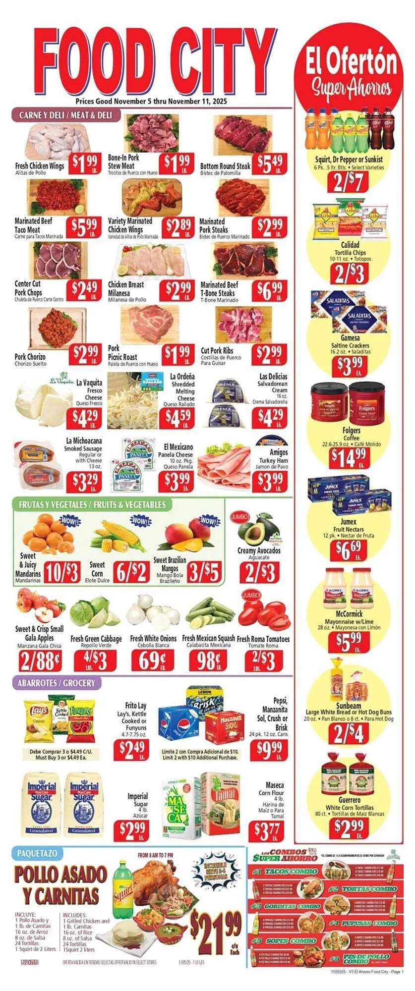 Weekly ad El Ahorro weekly ad from November 5 to November 11 2025 - Page 1