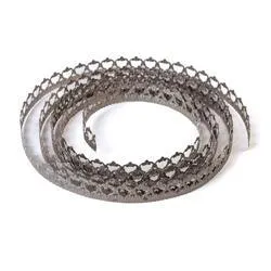 Flexible Stamped Metal Vintage Lace Ribbon Border Trim (1 roll)