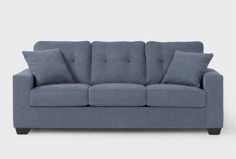 Ashton Blue 88" Sofa