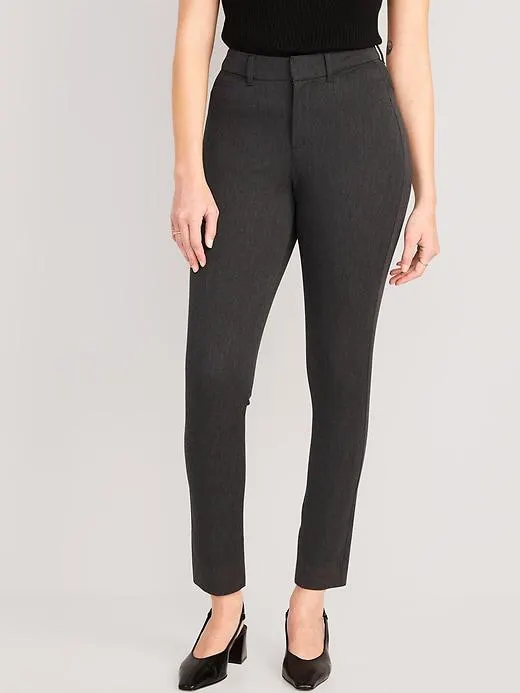 Curvy High-Waisted Pixie Skinny Ankle Pants for Women