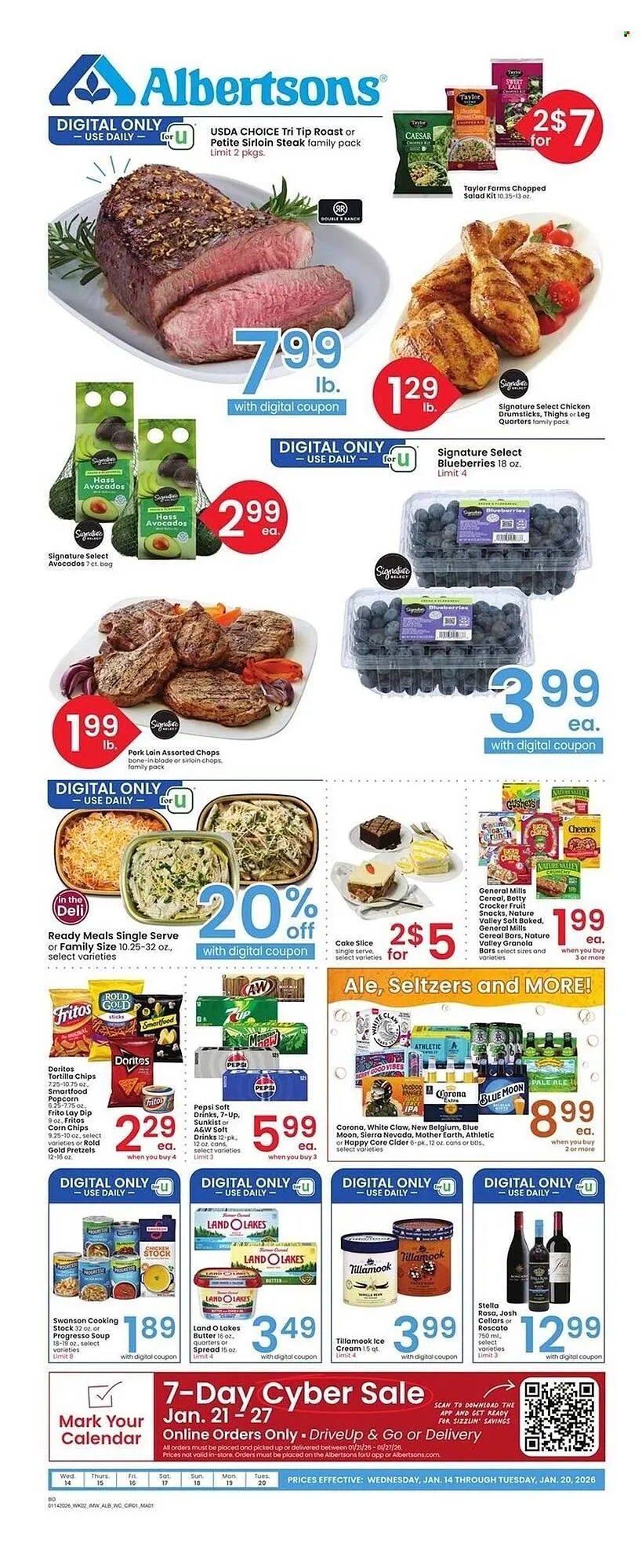 Weekly ad Albertsons weekly ad from January 14 to January 20 2026 - Page 1