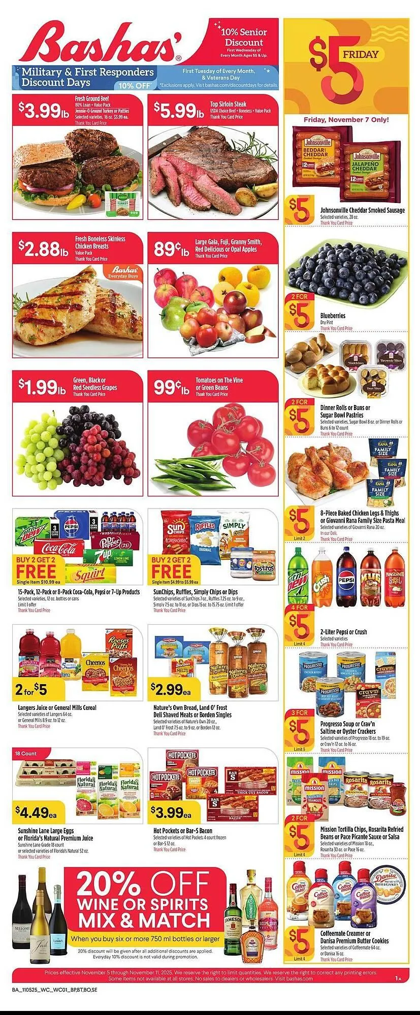 Weekly ad Bashas' weekly ad from November 5 to November 11 2025 - Page 1