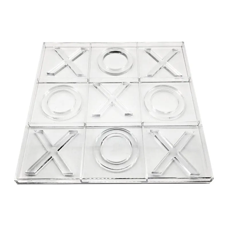 Clear Tic Tac Toe Decor, 12"