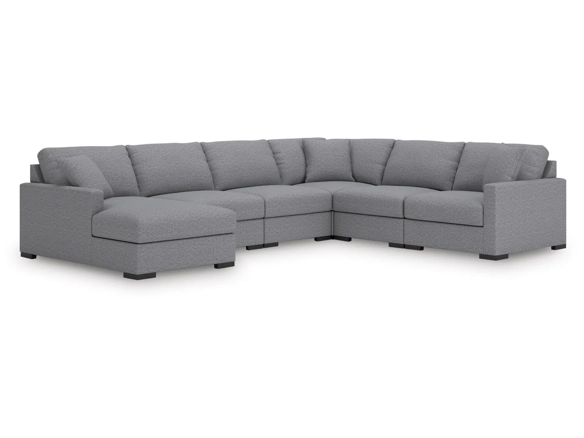 Omaha by Ashley 6-Piece Modular Next-Gen Nuvella™ Performance Fabric Sectional with Chaise