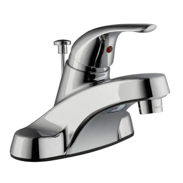 Aragon 4 in. Centerset Single-Handle Low-Arc Bathroom Faucet in Polished Chrome