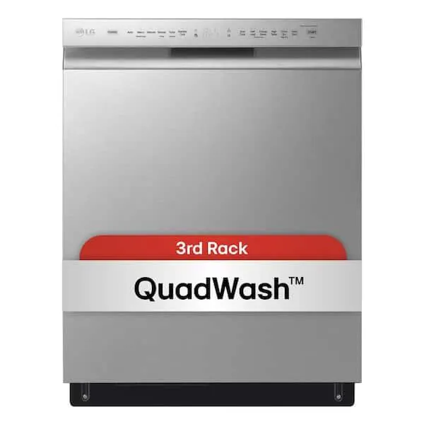 24 in. PrintProof Stainless Steel Front Control Dishwasher with QuadWash, 3rd Rack & Dynamic Dry, 48 dBA