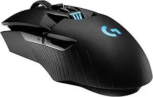 Logitech G903 Lightspeed Wireless Gaming Mouse, Hero 16K Sensor, 16000 DPI, RGB, Lightweight, Programmable Buttons, 140-Hour Battery Life, Rechargeable, Ambidextrous, PC/Mac, Black