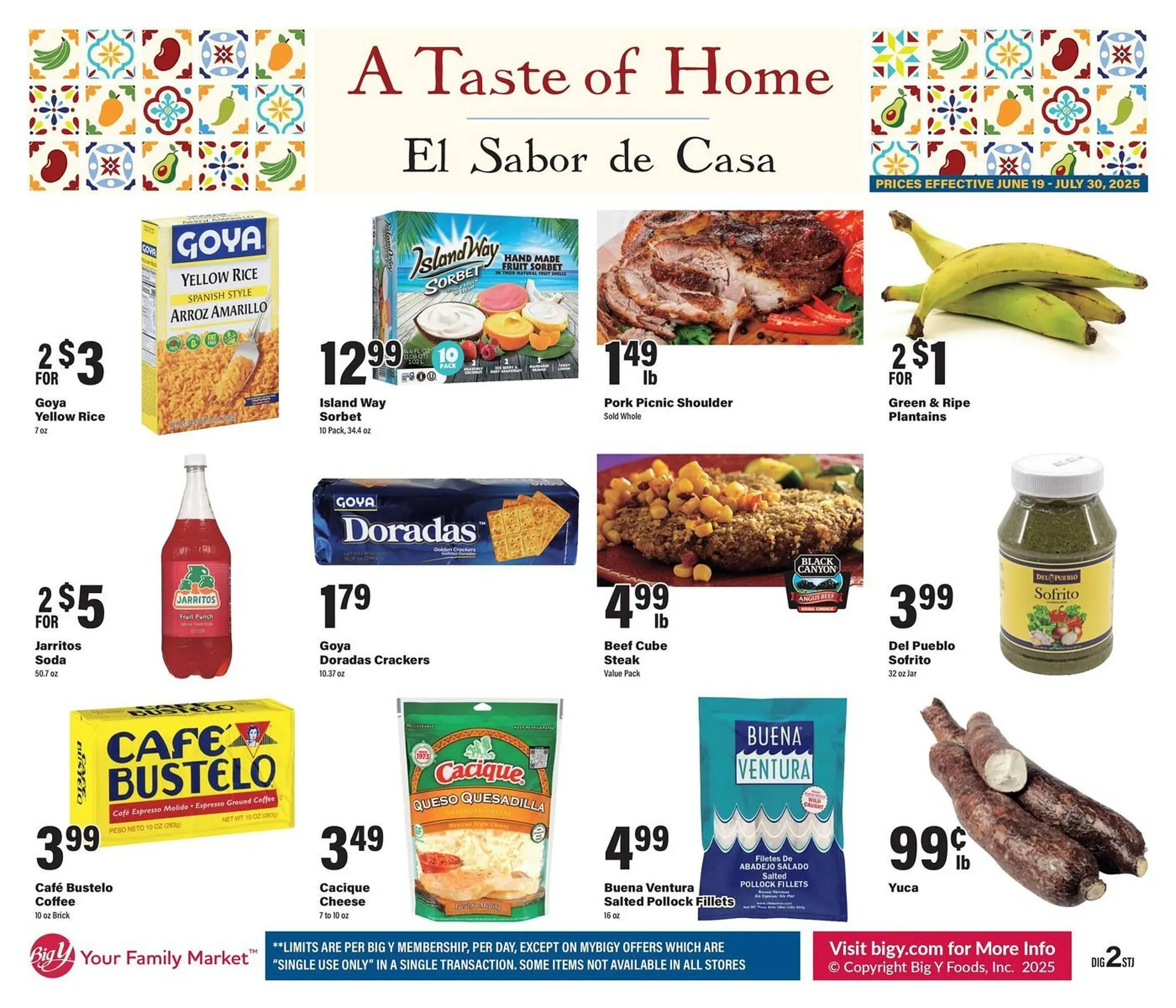 Weekly ad Big Y Weekly Ad from June 19 to July 30 2025 - Page 1