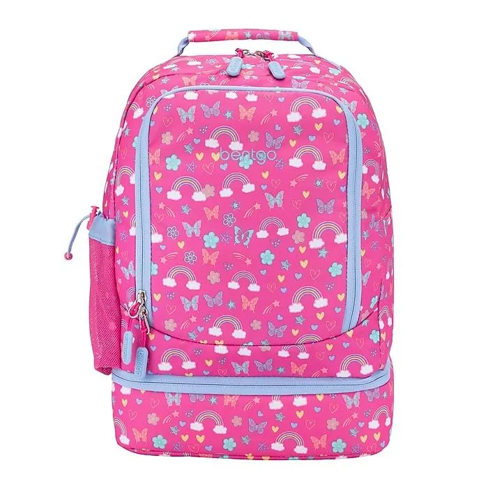 bentgo 2-in-1 Kids Rainbows Laptop Backpack,