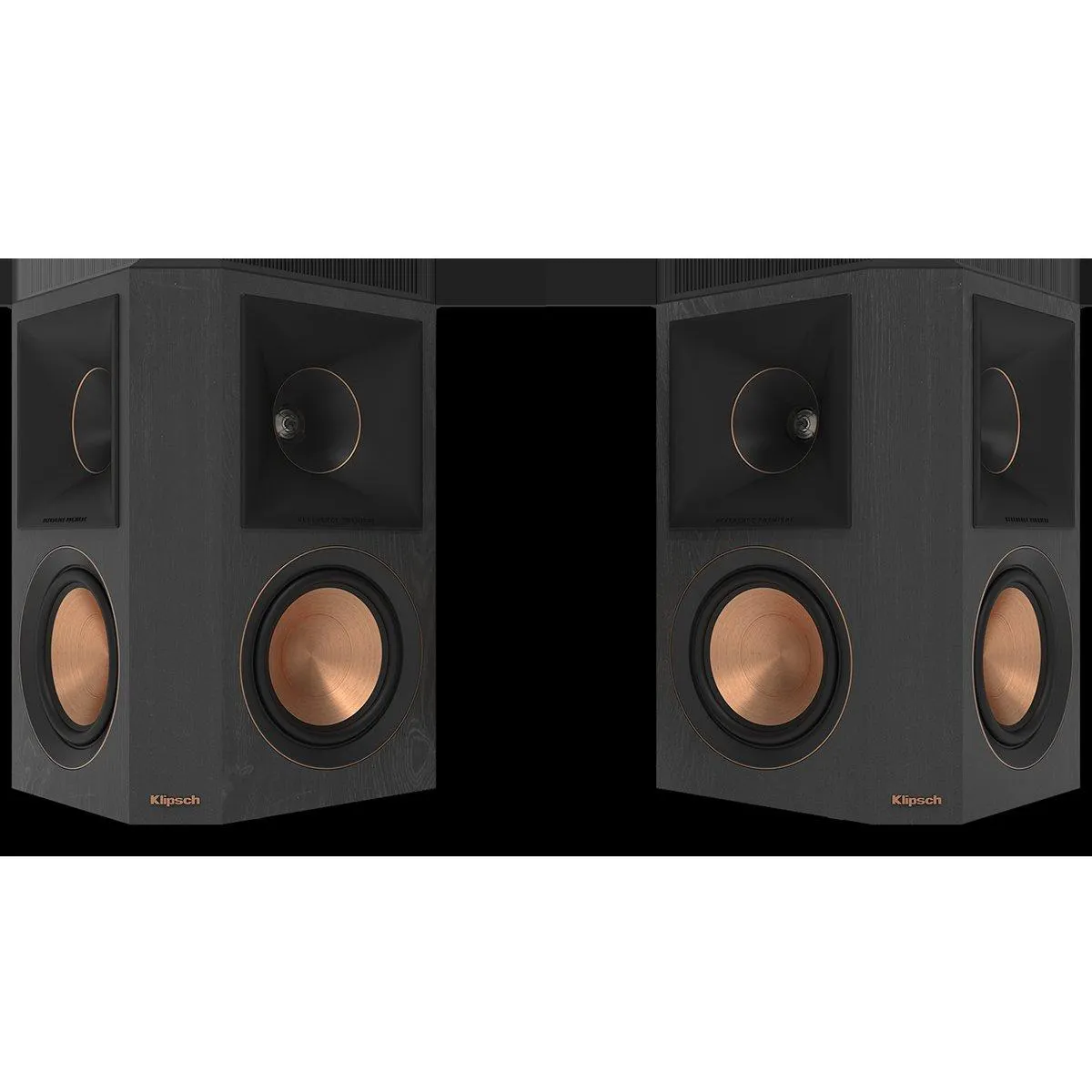 Klipsch RP-502S II Speaker Superior Surround Sound with Enhanced Acoustics - Ebony, Pair