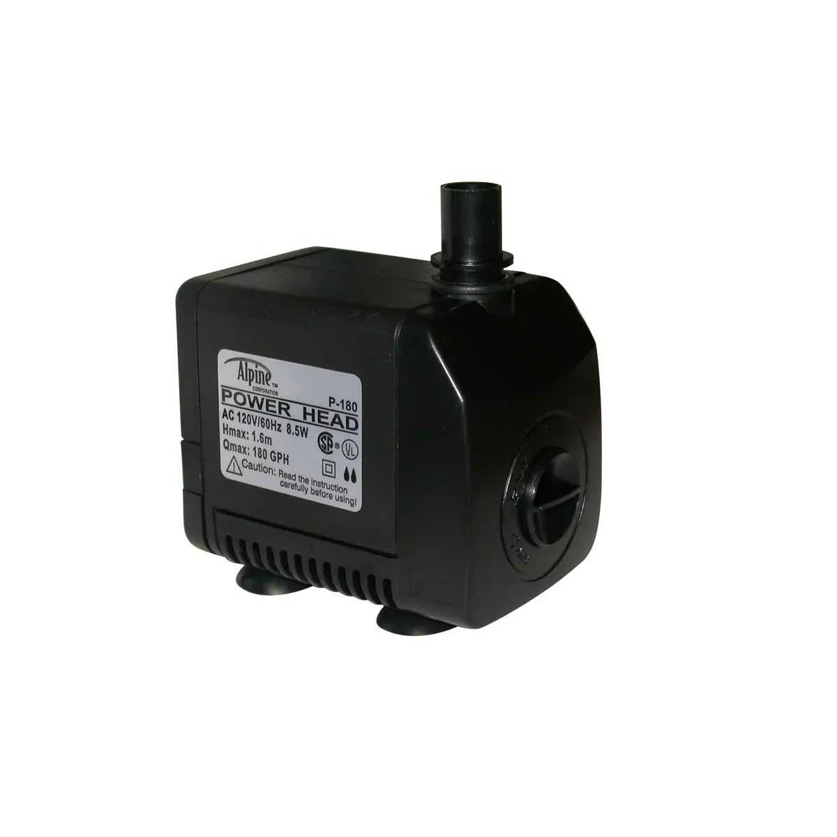 ALPINE® Power Head Pump 180 GPH / 6' Cord