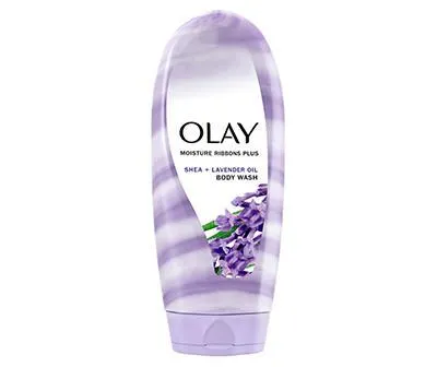 Olay Moisture Ribbons Plus Shea + Lavender Oil Body Wash, 18 oz