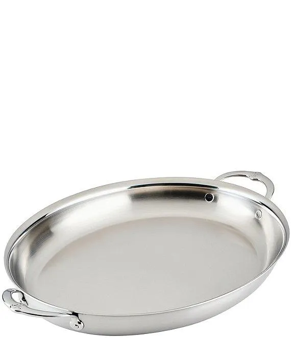 Provisions Stainless Steel Oval Clad Au Gratin - Large
