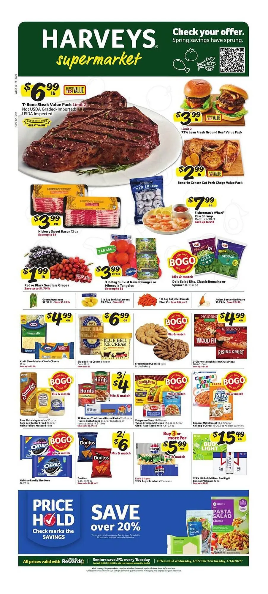 Weekly ad Harveys Supermarkets weekly ad from April 8 to April 14 2026 - Page 1