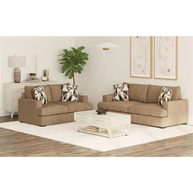 Palm Spring Sofa and Love Seat by Elements - Brown