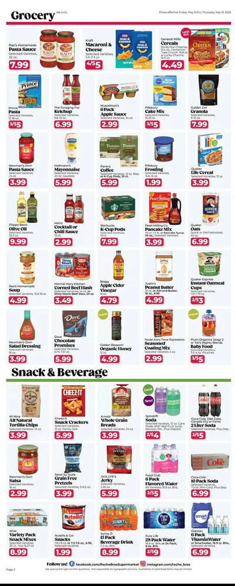 Weekly ad Roche Bros Weekly Ad from May 9 to May 15 2025 - Page 2