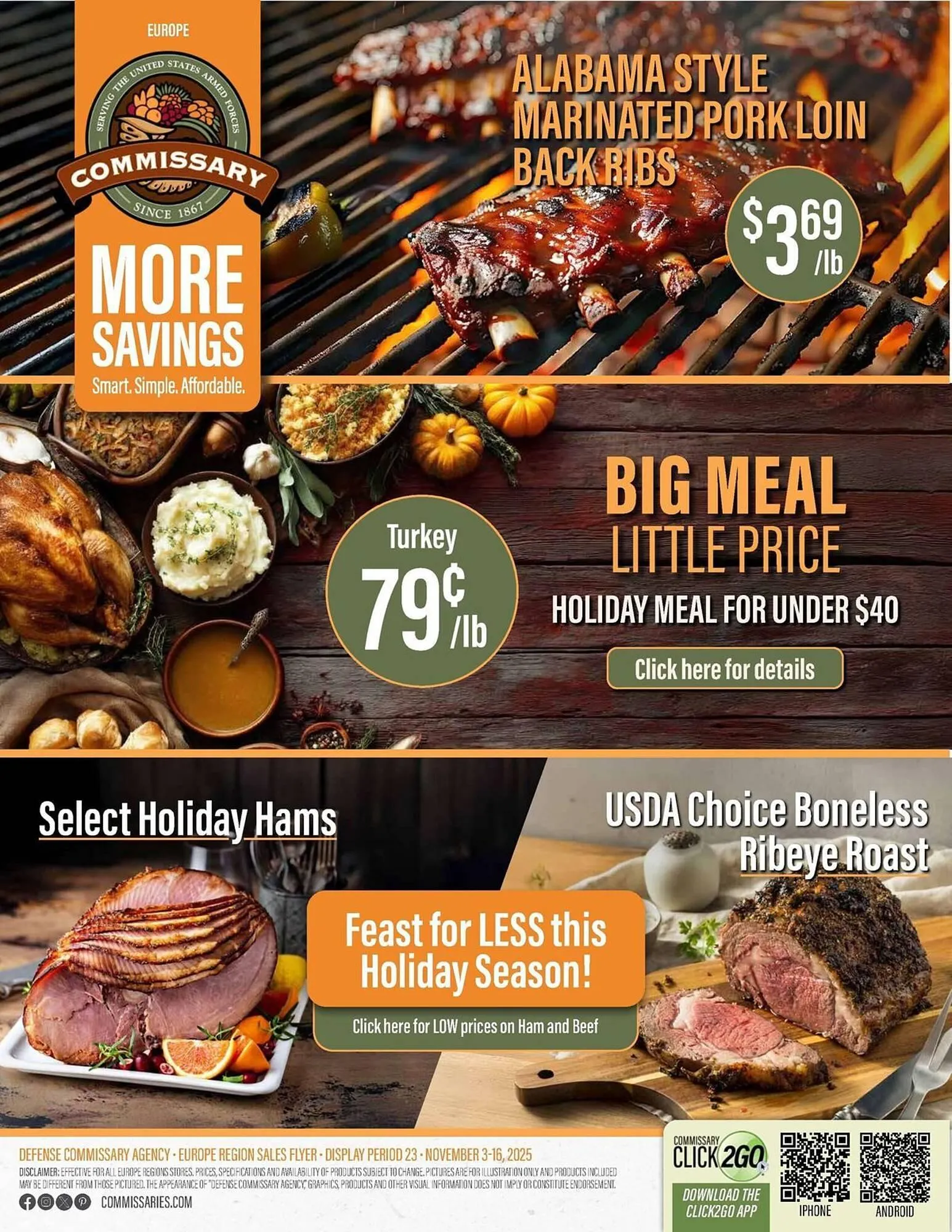 Weekly ad Commissary weekly ad from November 3 to November 16 2025 - Page 1