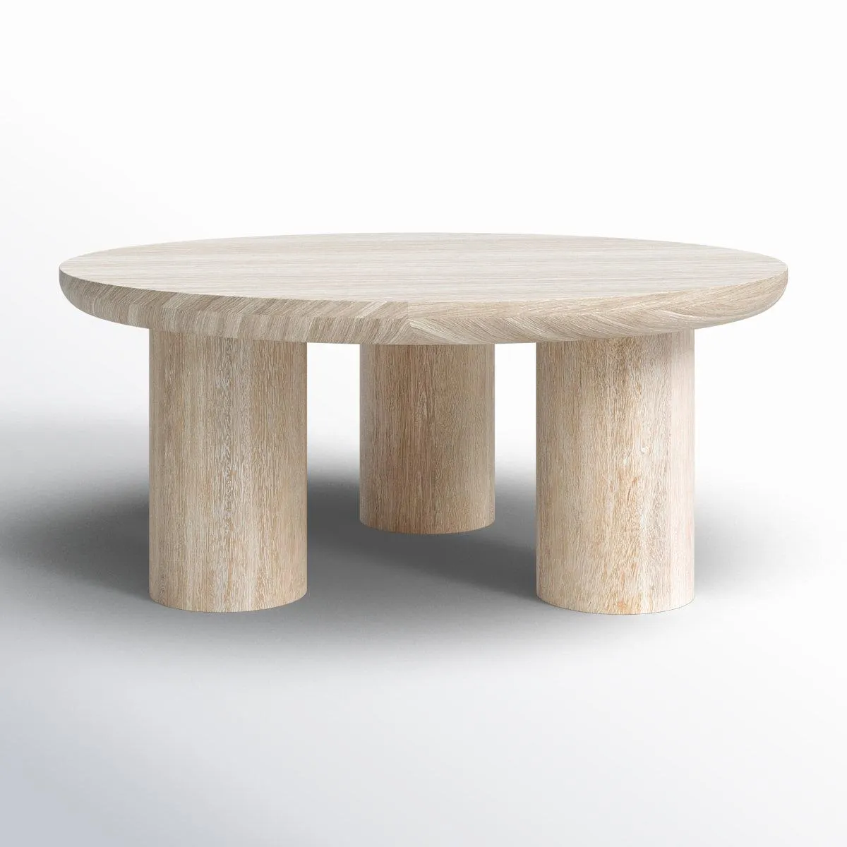 Columnia Solid Wood 3 Legs Coffee Table
