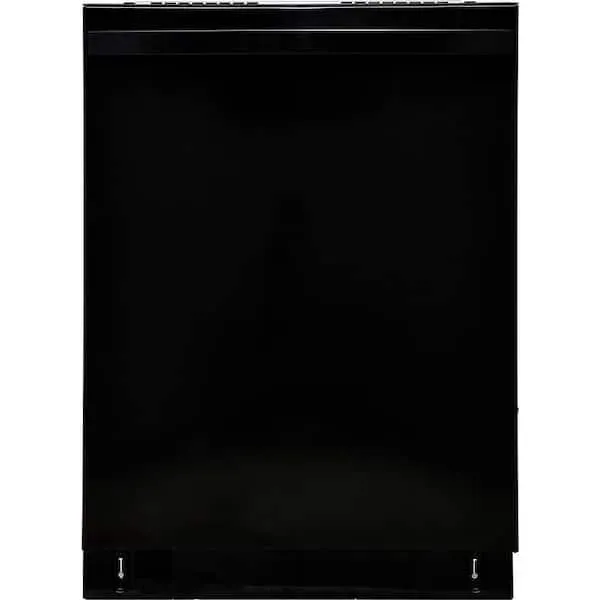 24 in. Front Control Standard Built-In Dishwasher in Black with 7-Cycles and 49 DBA
