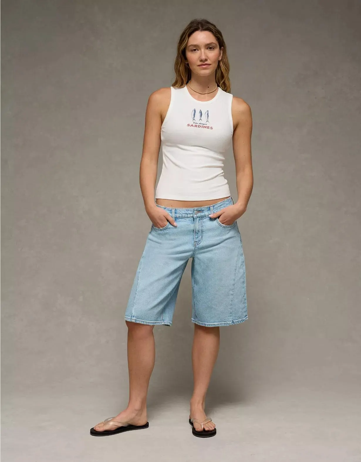 AE Boyfriend Food Graphic Muscle Tank Top