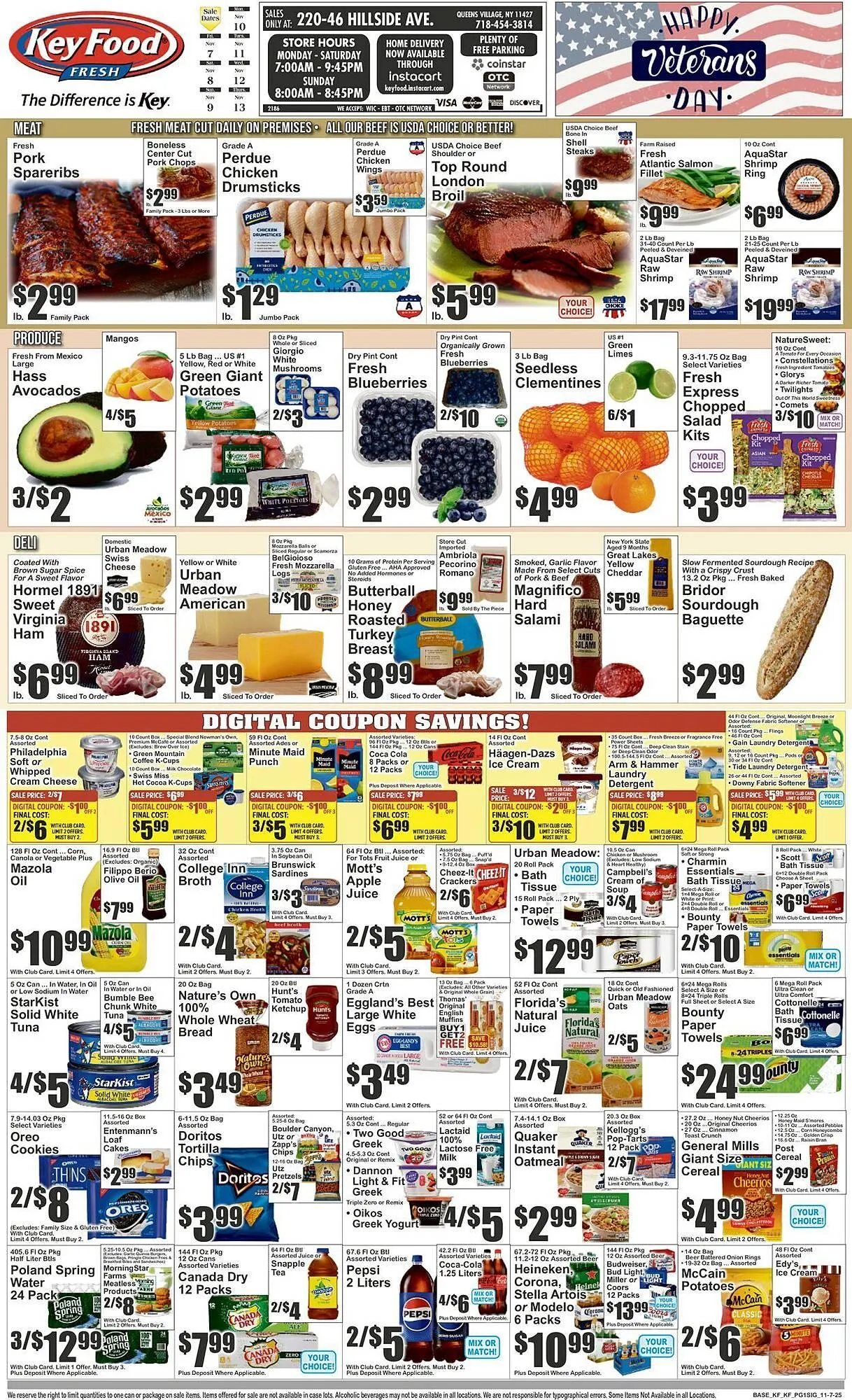 Weekly ad Key Food circular from November 7 to November 13 2025 - Page 1