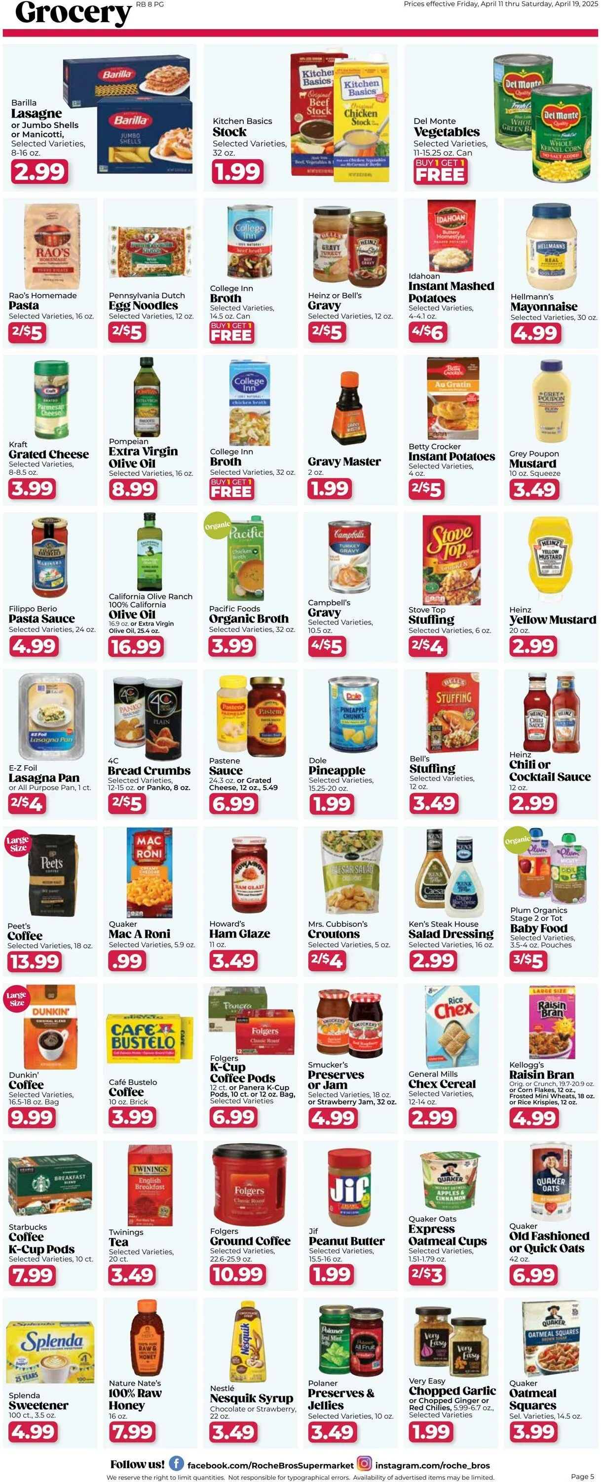 Weekly ad Roche Bros from April 11 to April 17 2025 - Page 5