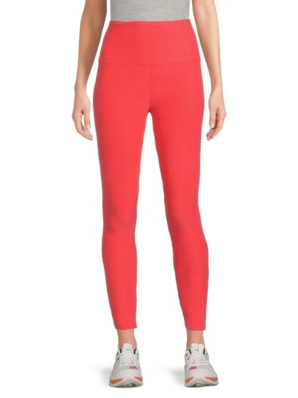 High Waist Slubbed Leggings