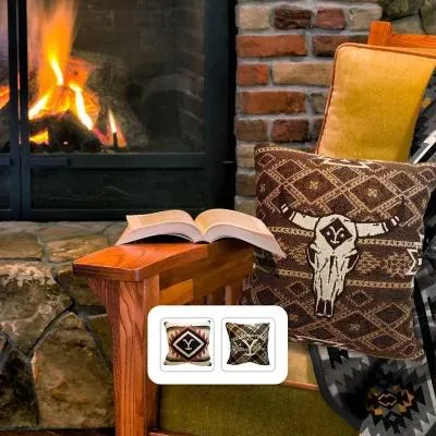 Yellowstone 20" x 20" Double Sided Woven Pillow, Assorted Designs