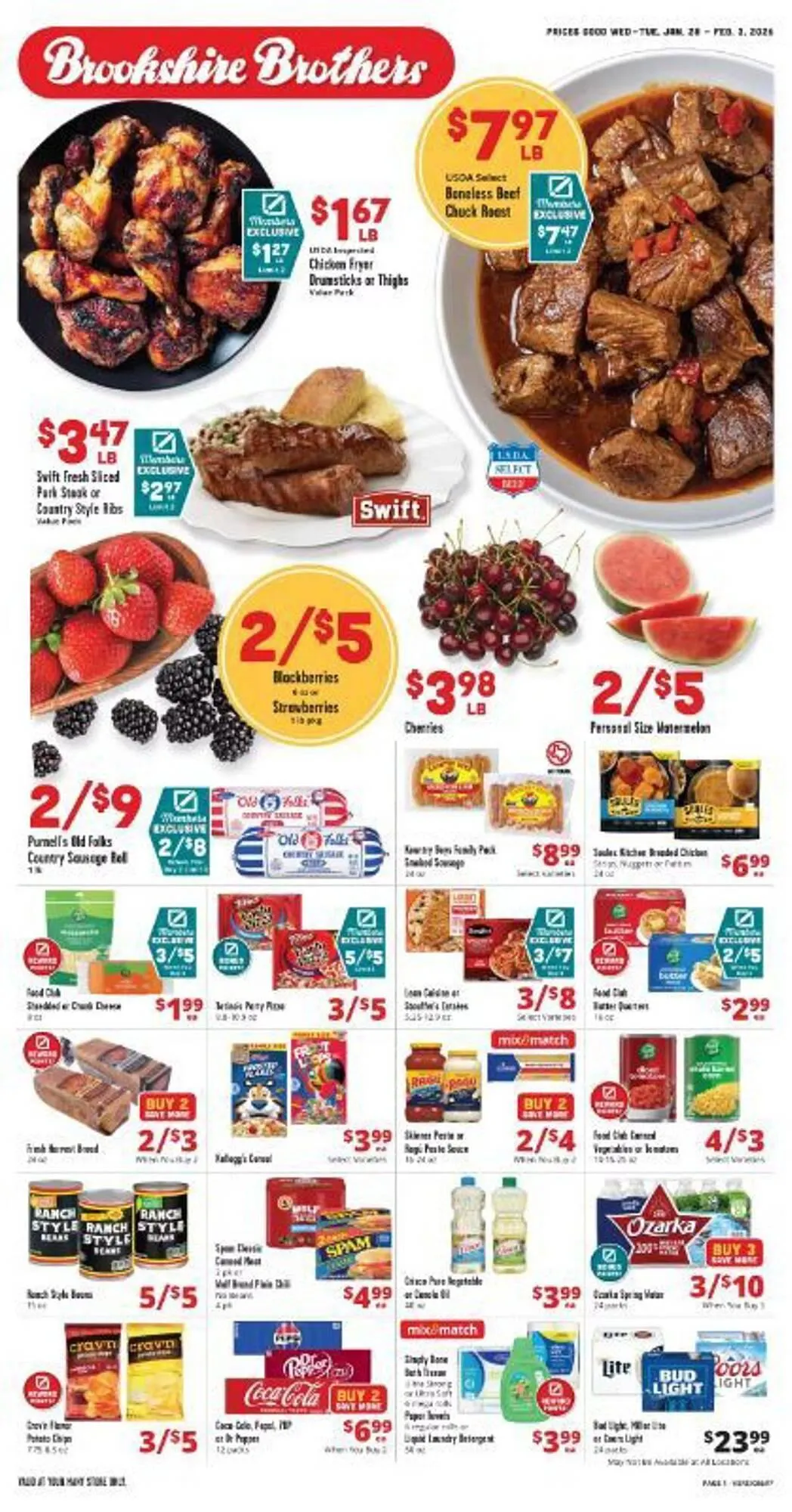 Brookshire Brothers weekly ad - 1