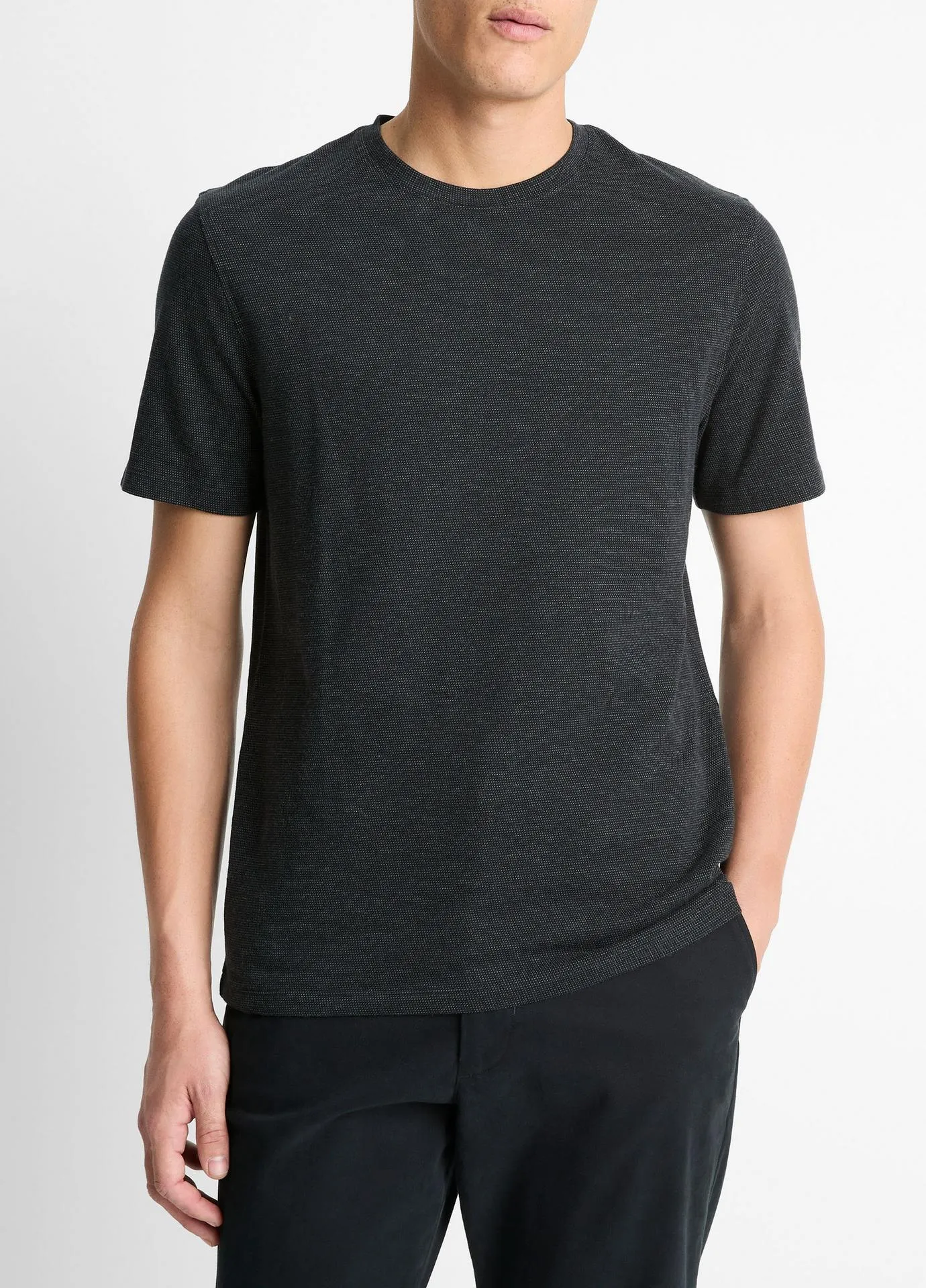 Birdseye Jacquard Pima Cotton T-Shirt