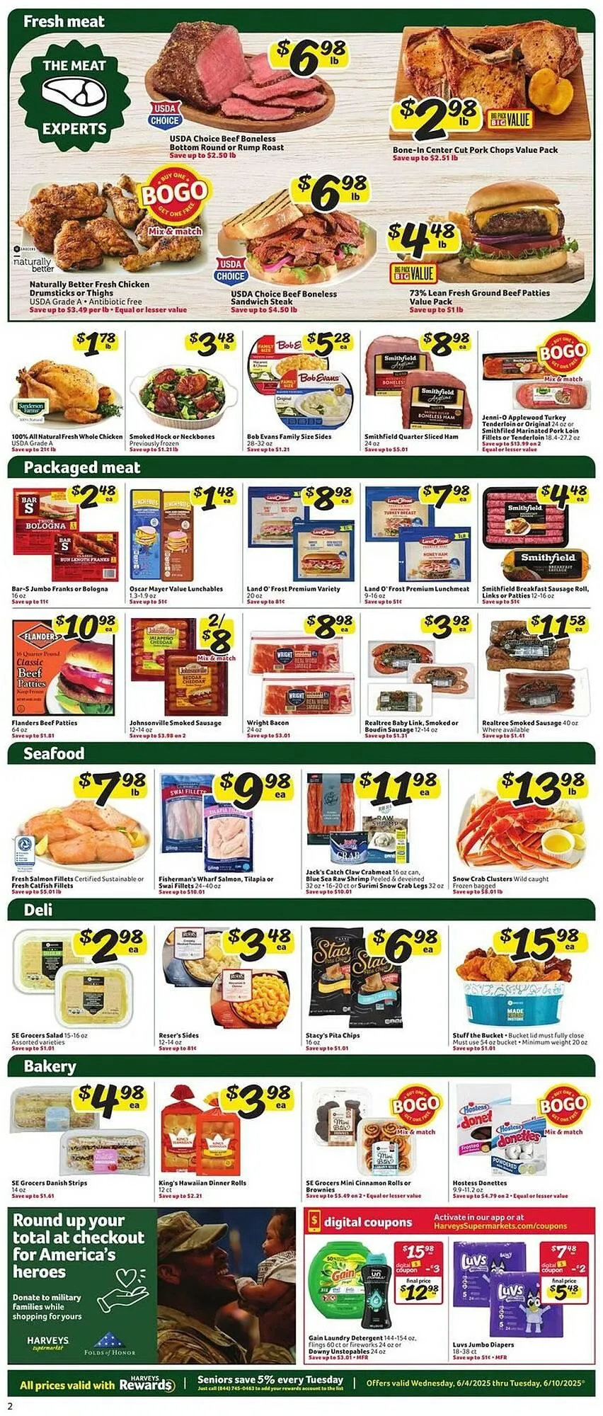 Weekly ad Harveys Supermarkets Weekly Ad from June 4 to June 10 2025 - Page 4