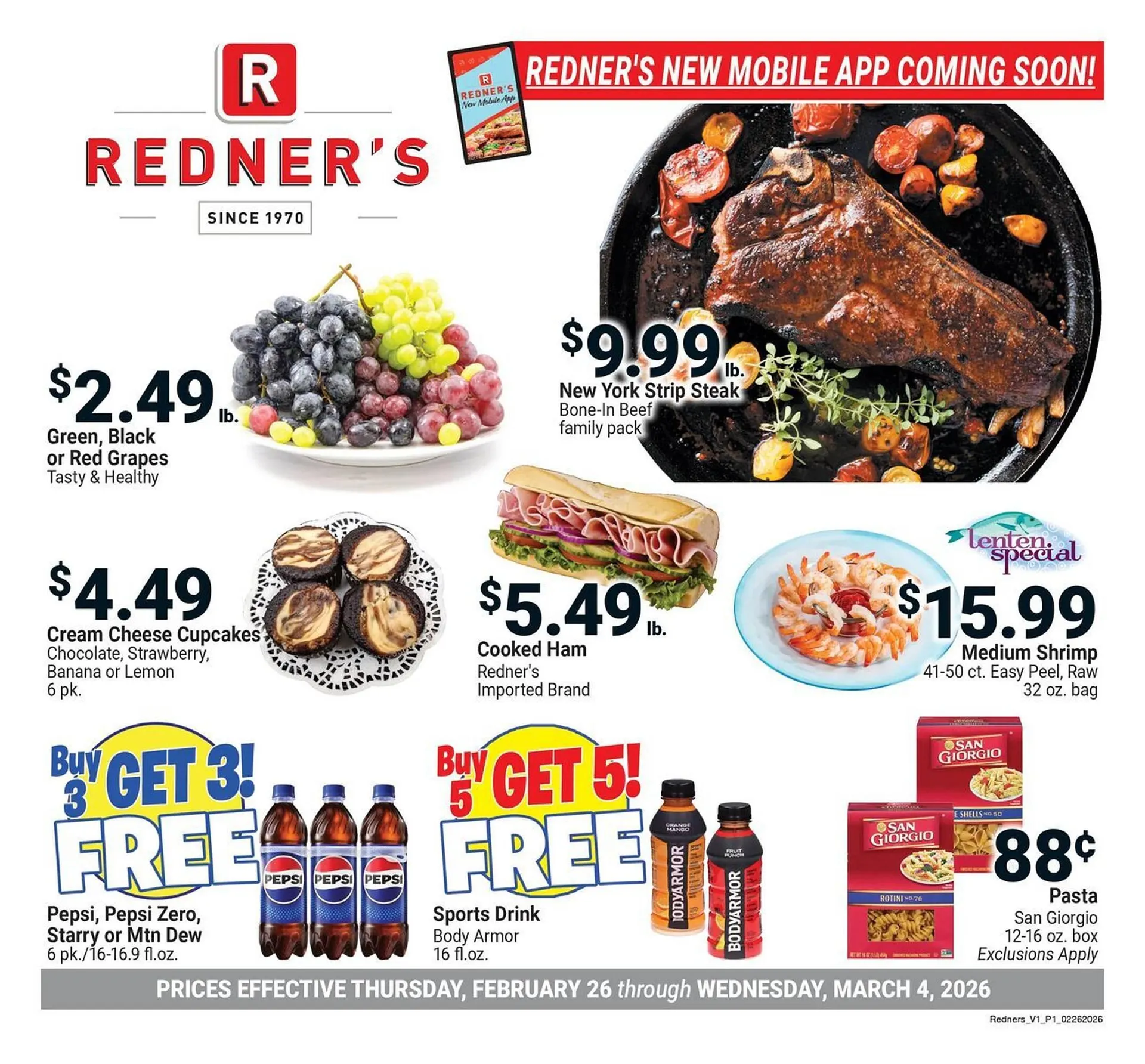 Weekly ad Redner's Warehouse weekly ad from February 26 to March 4 2026 - Page 1