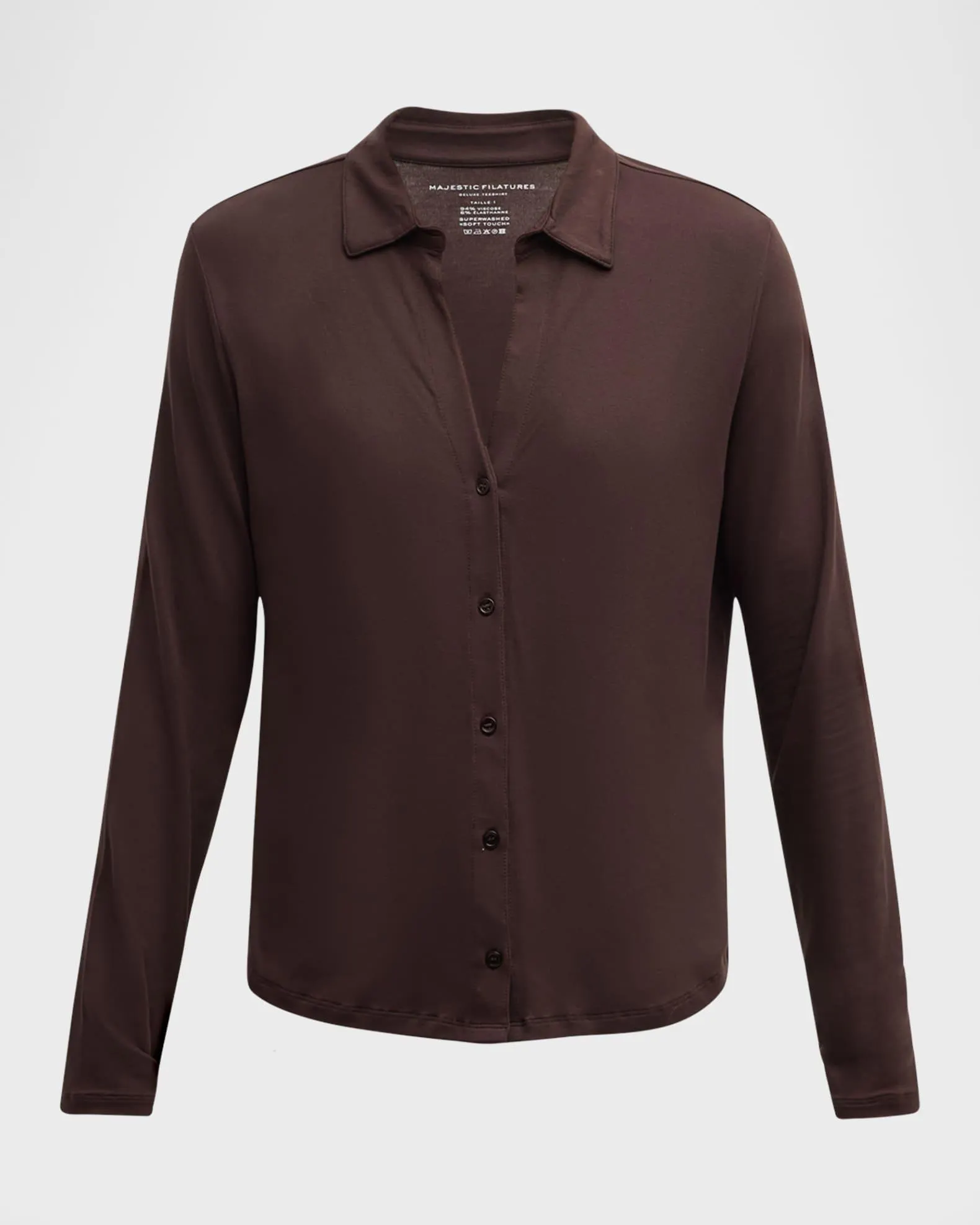 Soft Touch Button-Front Shirt