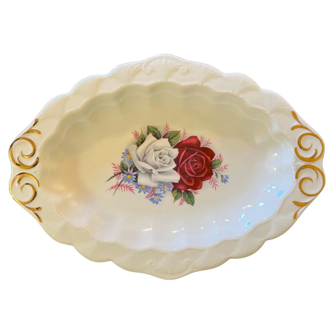 Vintage Queen Anne Duet Serving Platter