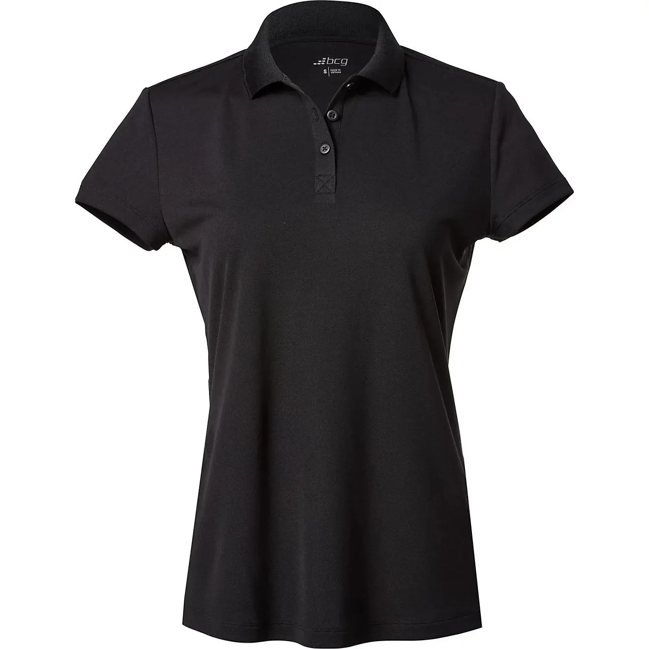 BCG Women's Tennis Solid Short Sleeve Polo Shirt
