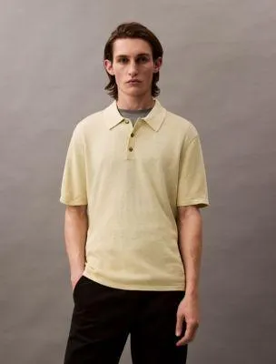 Linen Blend Classic Polo Shirt