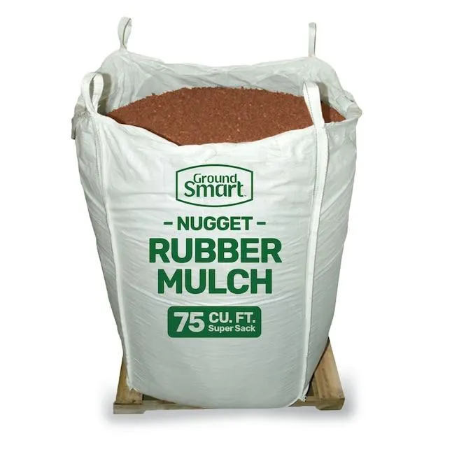 GroundSmart 75.0-Cubic ft Cubic feet Red Rubber Nuggets Bulk rubber mulch (IPEMA Certified for Playgrounds) Recycled Bulk Mulch