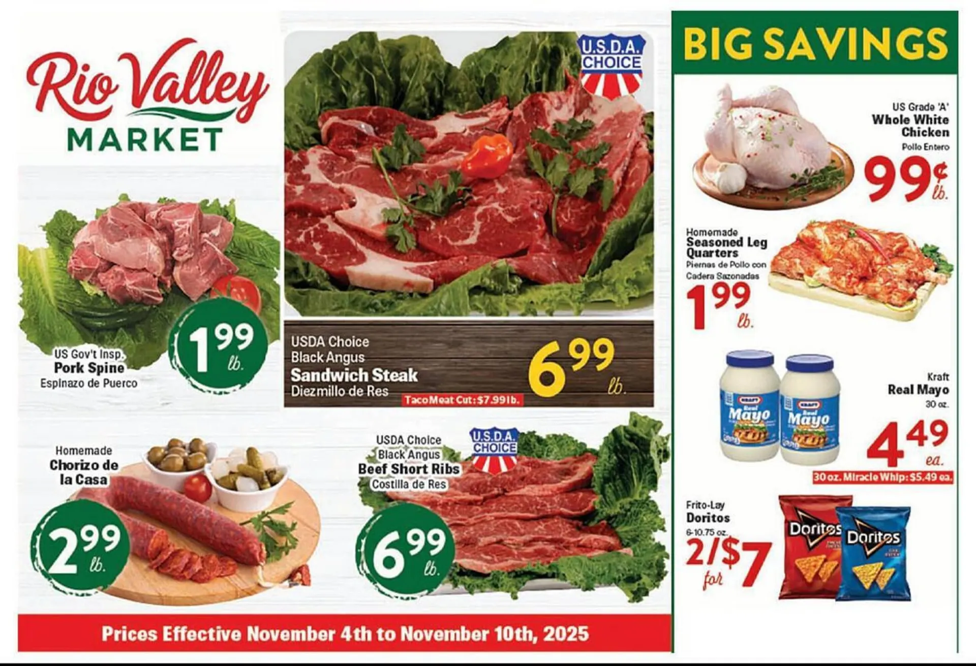 Weekly ad Rio Valley Market weekly ad from November 4 to November 10 2025 - Page 1