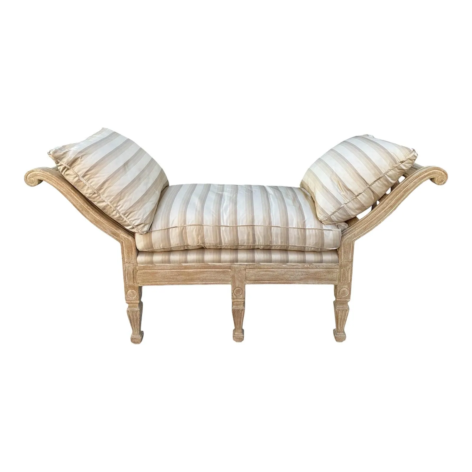 Rose Tarlow Melrose House Bench W Down Filled Cushions