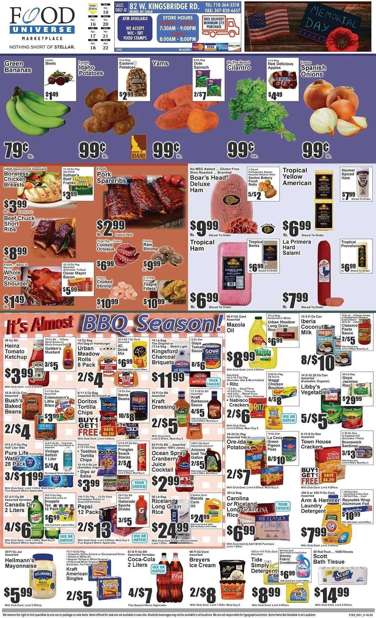 Weekly ad Food Universe Weekly Ad from May 16 to May 22 2025 - Page 1