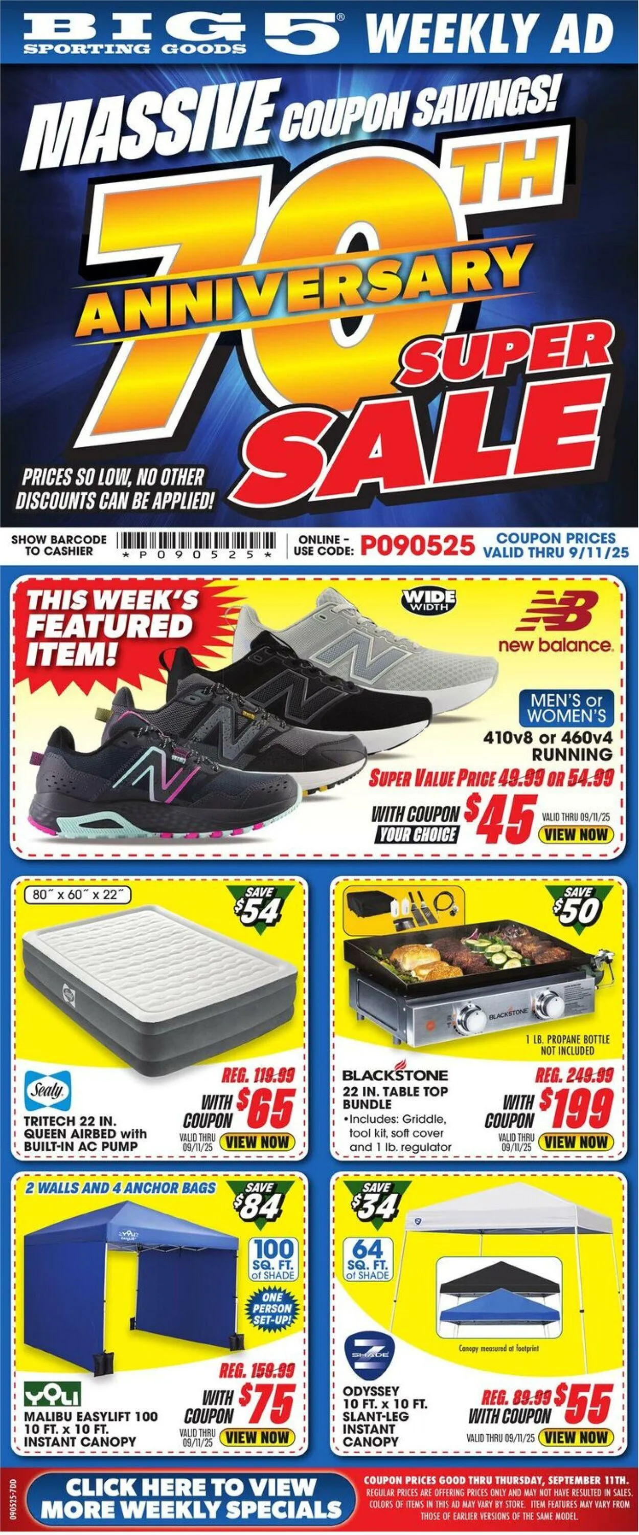 Weekly ad Big 5 Current weekly ad from September 5 to September 11 2025 - Page 1