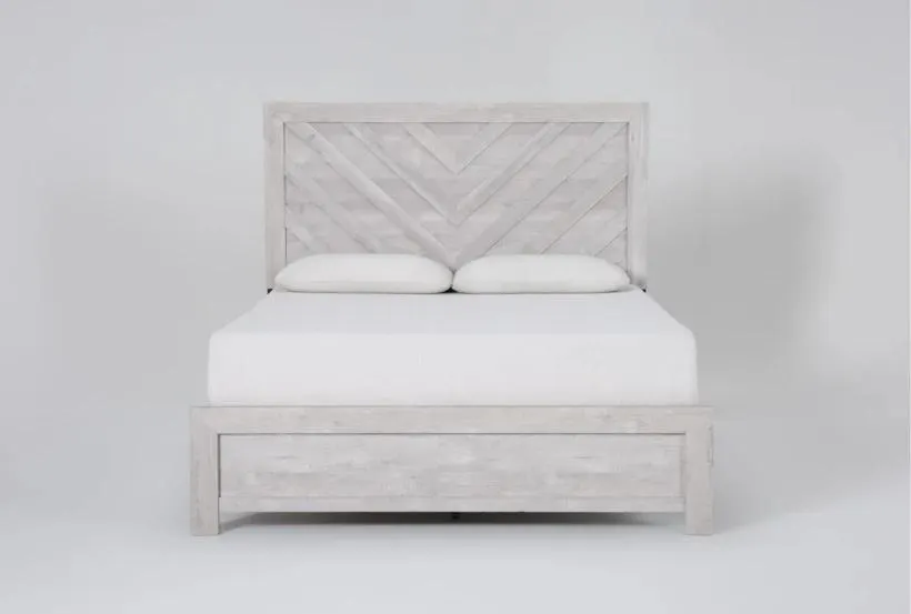 Baylor White Queen Panel Bed