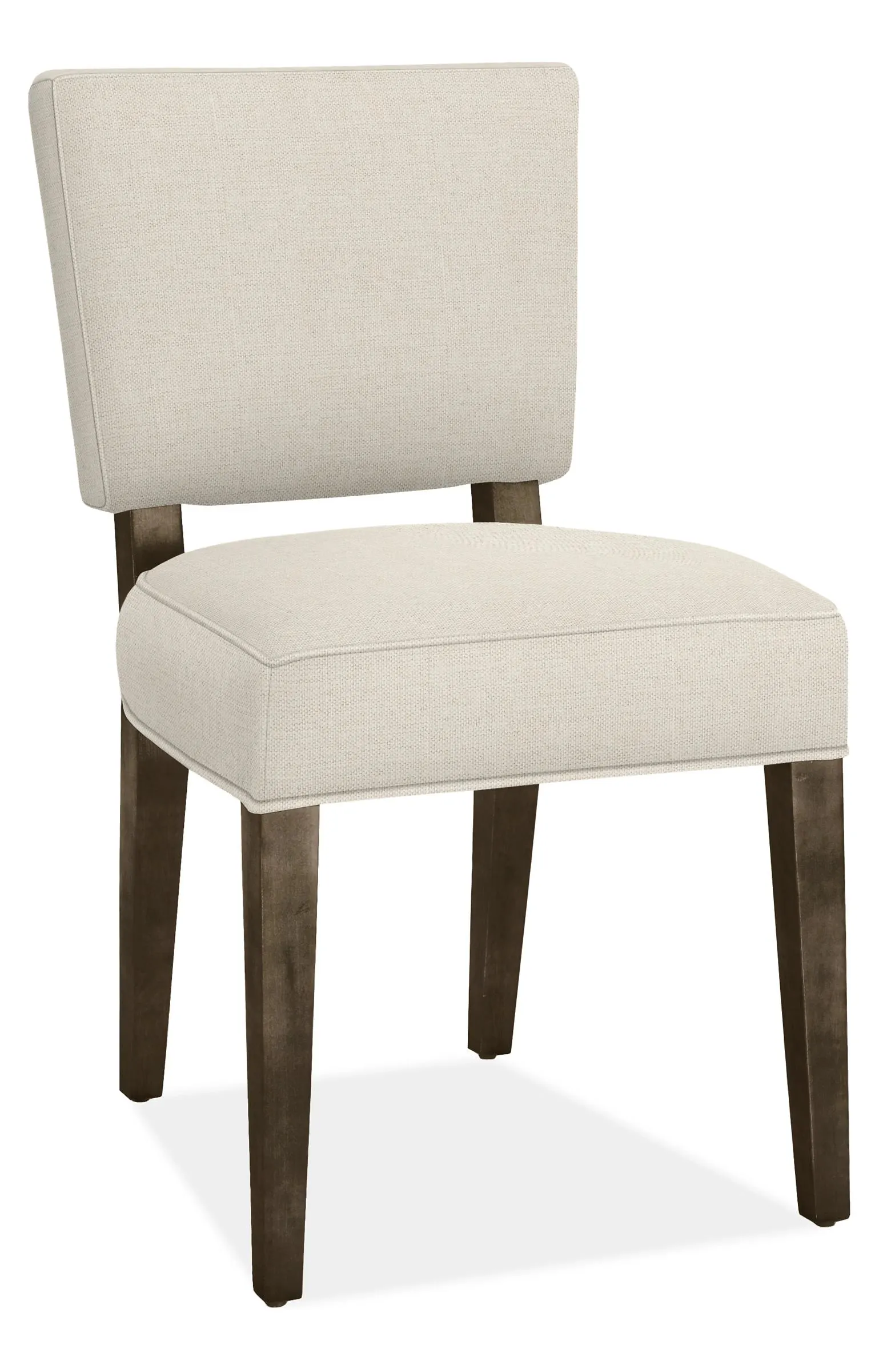 Georgia Side Chair in Sumner Ivory with Charcoal Legs