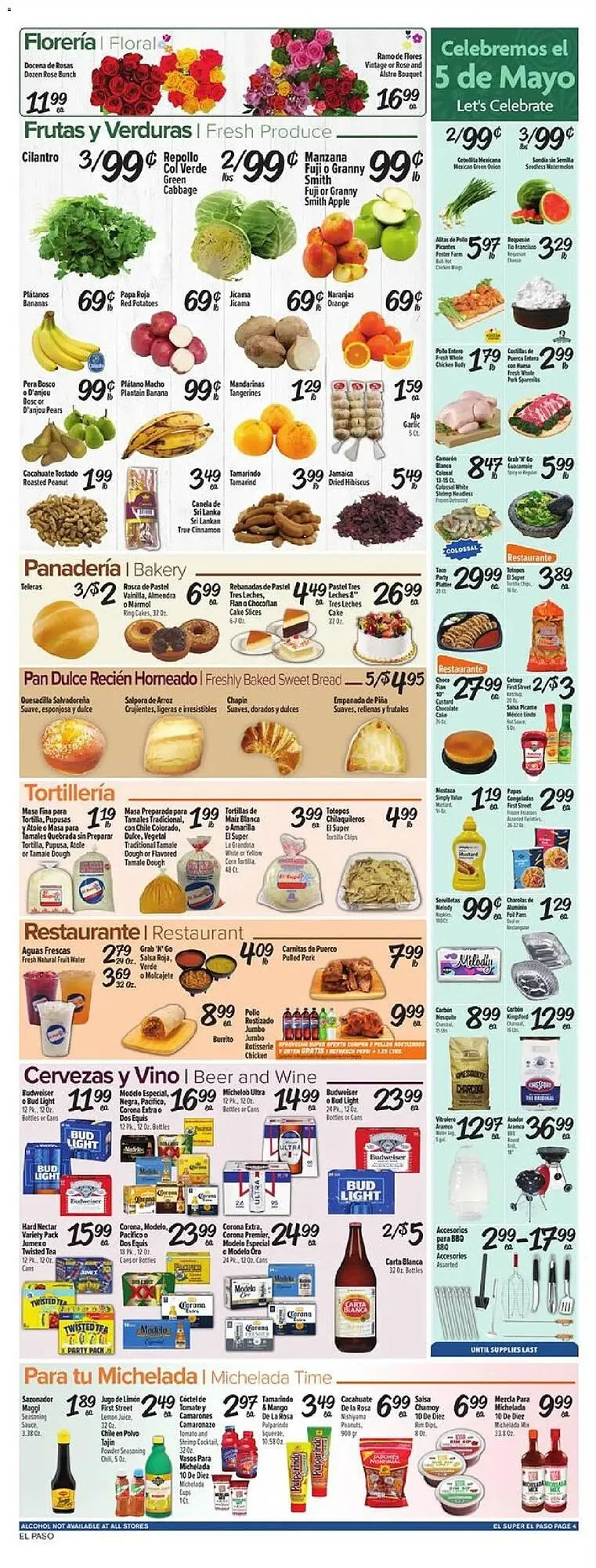 Weekly promotion El Super weekly ad spanning from April 29 to May 6 2026 - Page 4 for Catalogue 365