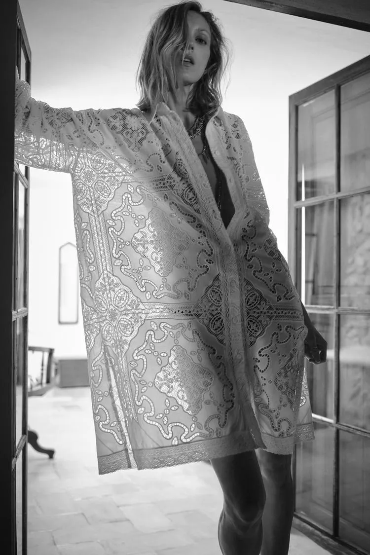 EMBROIDERED SHIRT DRESS ZW COLLECTION