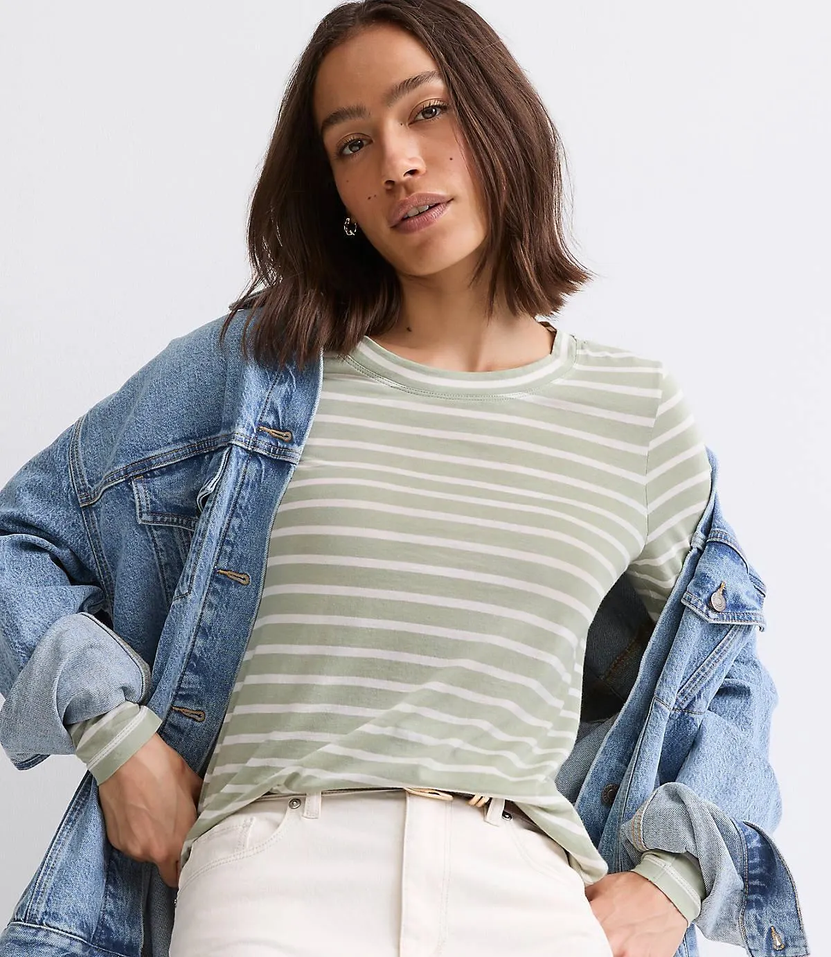 Striped Long Sleeve Everyday Tee