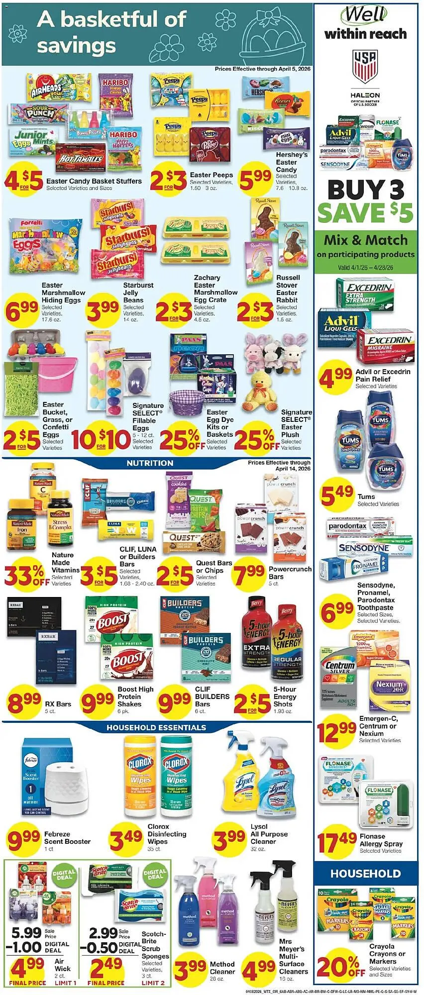 Weekly promotion United Supermarkets weekly ad spanning from April 7 to April 15 2026 - Page 6 for Catalogue 365