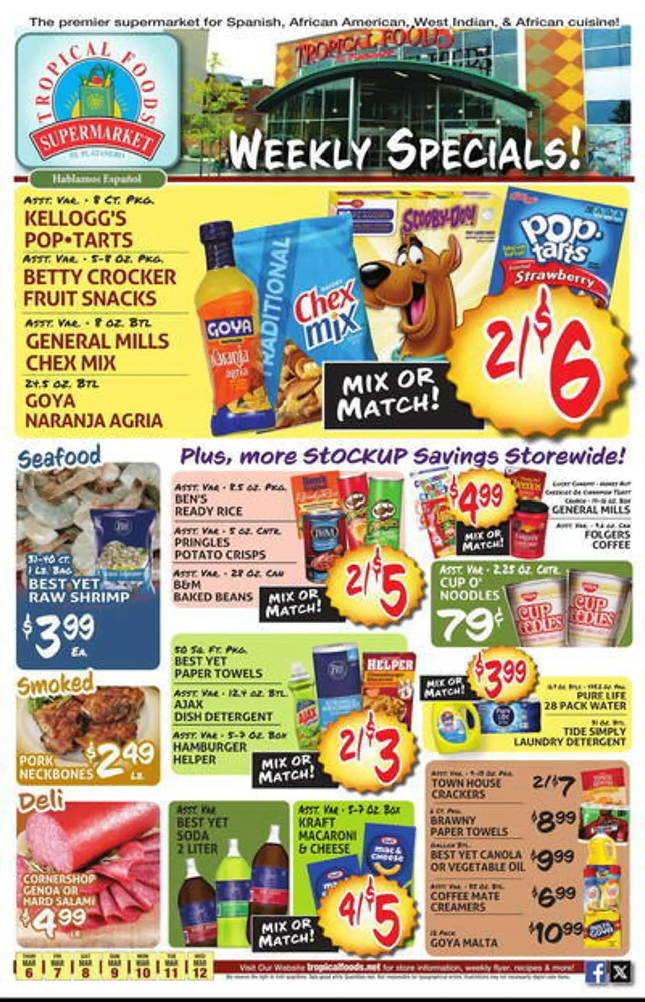 Tropical Foods Supermarket Weekly Ad - 1