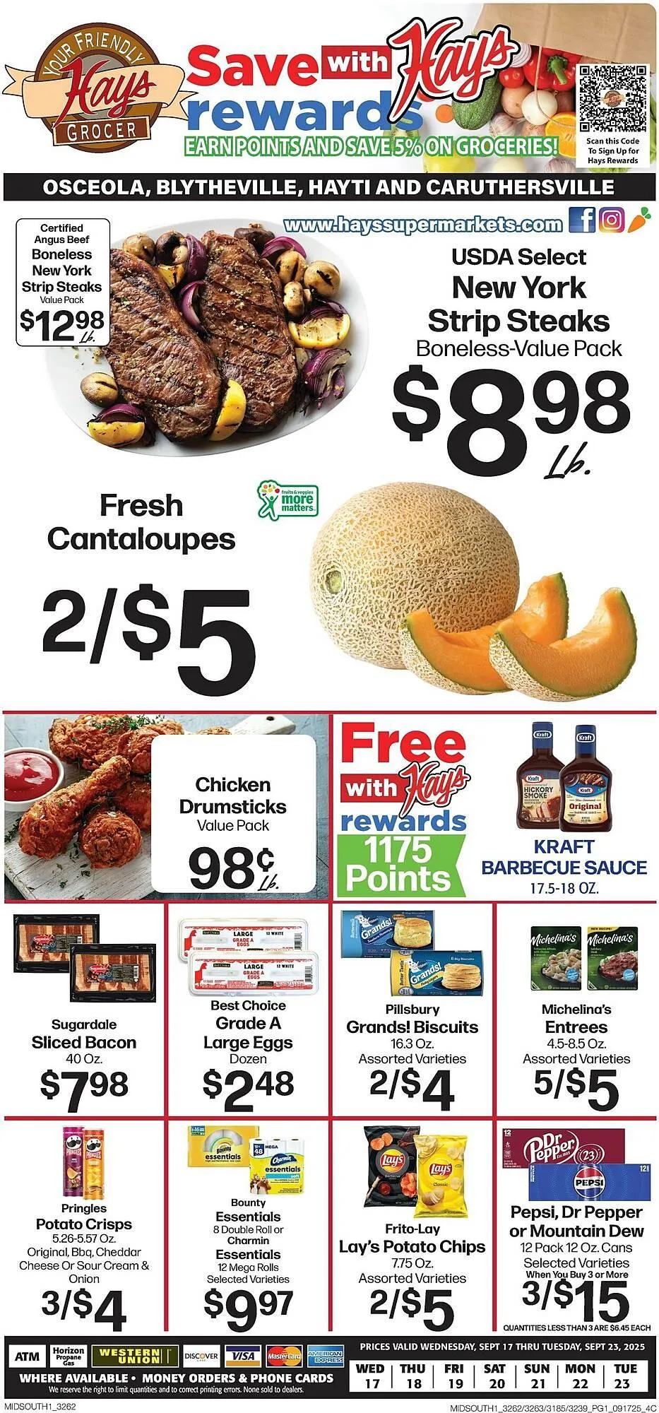 Weekly ad Hays Supermarket weekly ad from September 17 to September 23 2025 - Page 1