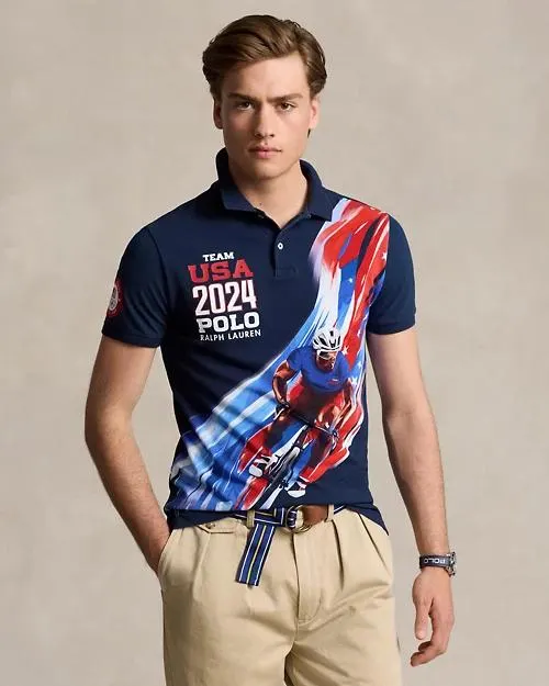 Team USA Mesh Graphic Polo Shirt